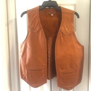 Vintage leather vest size medium